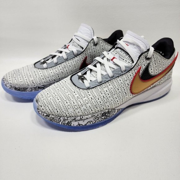 Nike Lebron XX 20 The Debut Basketball Shoes Mens Size 16 DJ5423-100 White Red main image 6